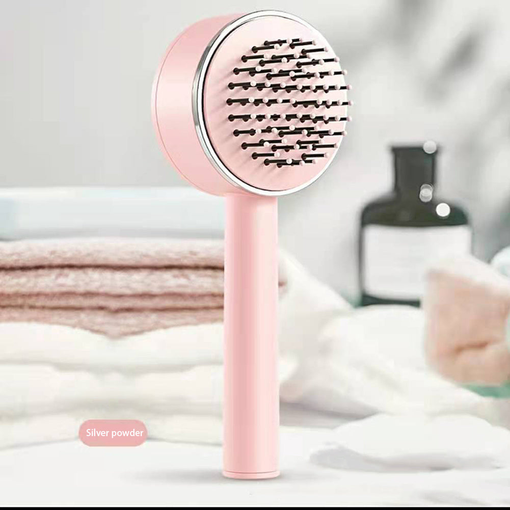 One-key Self-cleaning Hair Brush For Women Curly Hair Brush Anti-Static Airbag Massage
