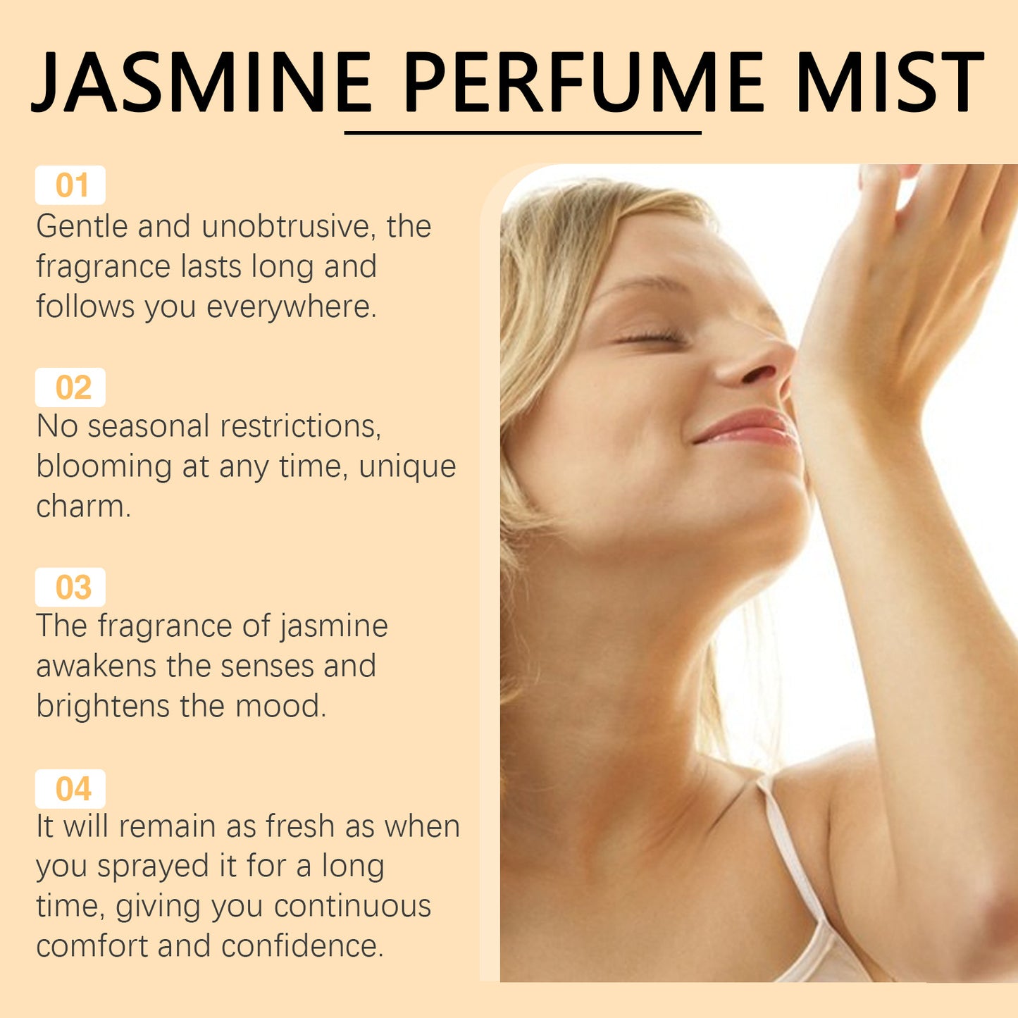 Light Brazilian Perfume Women's Fresh And Natural Long-lasting Fragrance Jasmine Woody