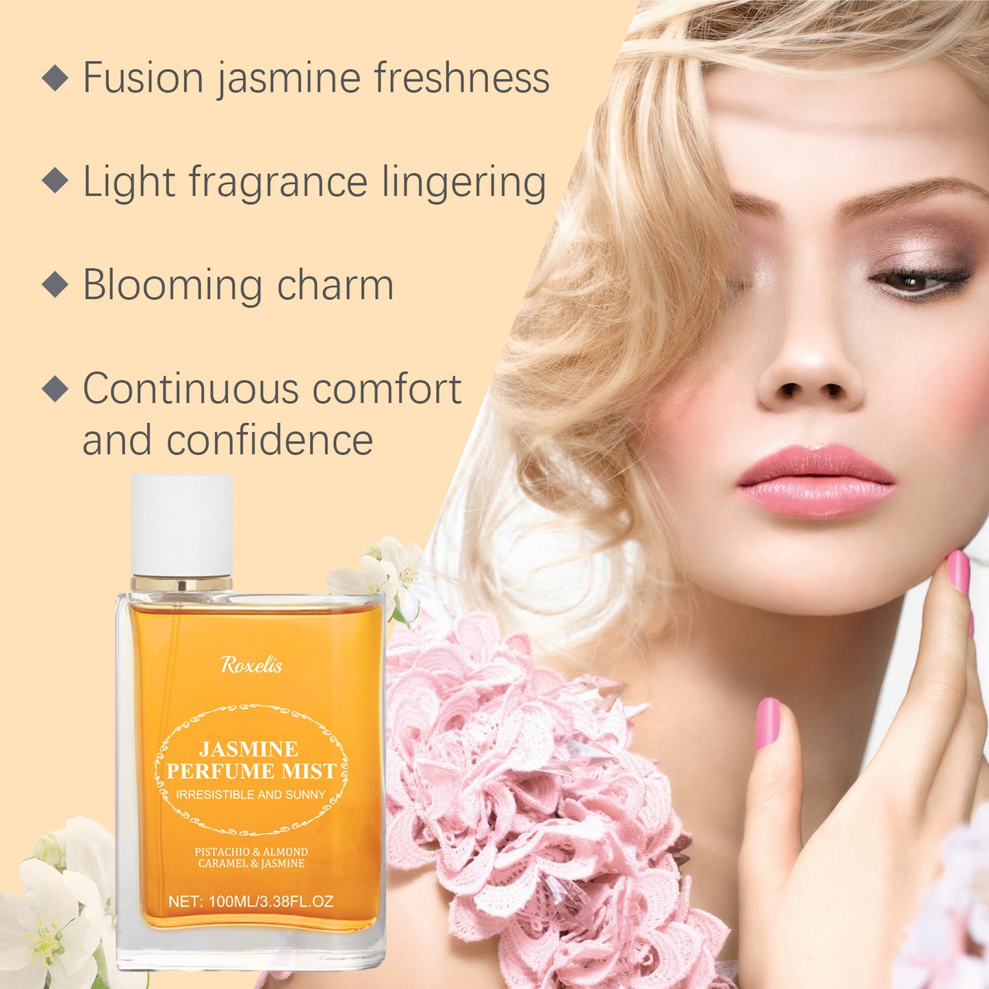 Light Brazilian Perfume Women's Fresh And Natural Long-lasting Fragrance Jasmine Woody